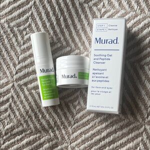 Murad Retinol Youth Renewal Night Cream & Youth Renewal Serum + Gift  Cleanser